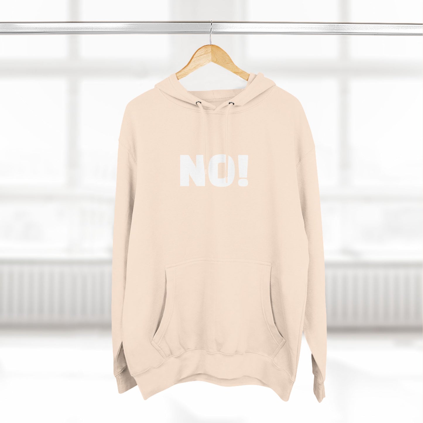 NO! Classic Hoodie Soft Pink