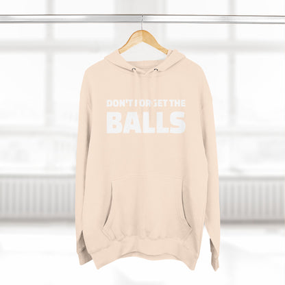 Don't Forget The Balls Hoodie Pale Pink Classic By Debauch