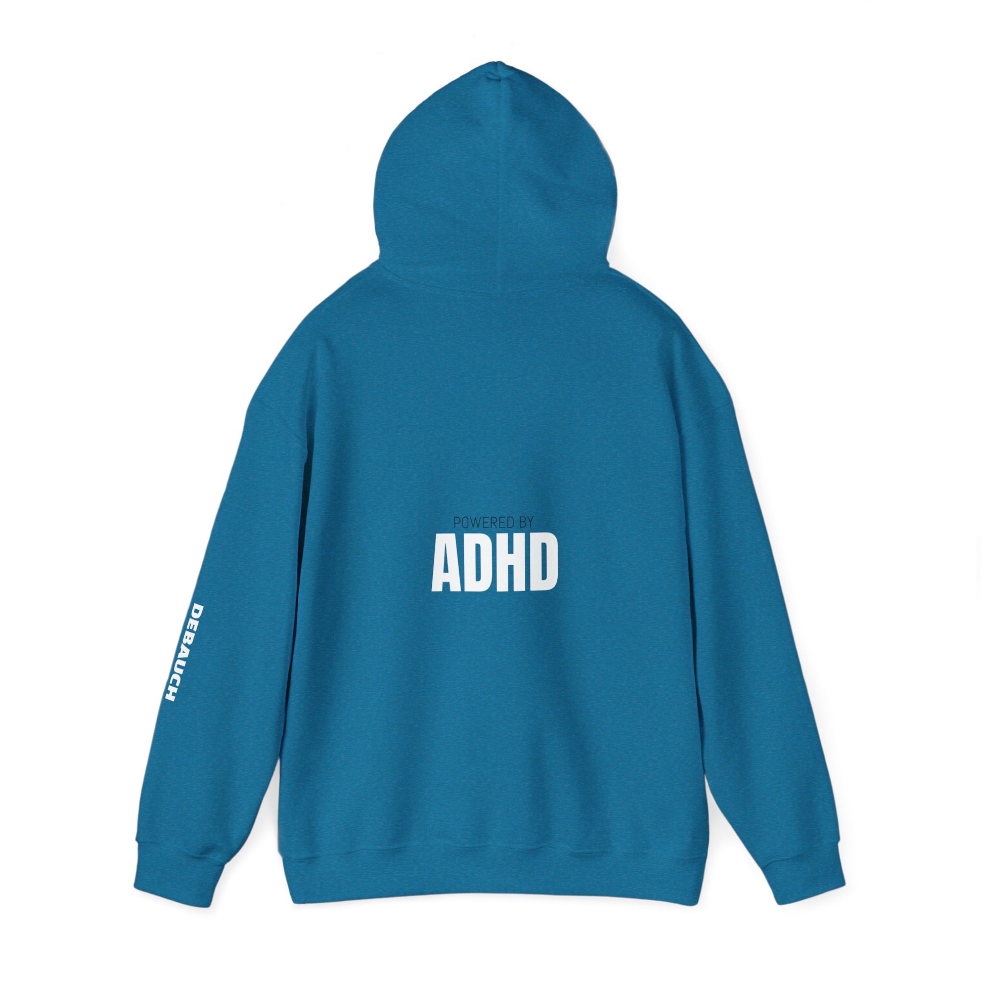 Distracted Cozy Hoodie in Light Pink - View of hood and drawstrings on sensory-friendly apparel