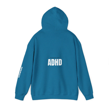 Distracted Cozy Hoodie in Light Pink - View of hood and drawstrings on sensory-friendly apparel