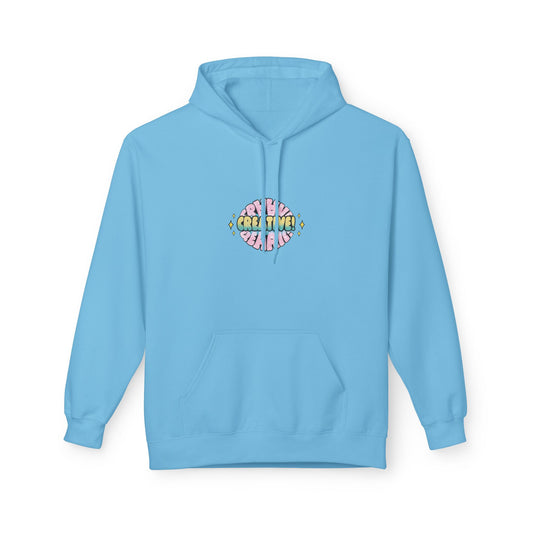 Creative Soft Fleece Hoodie - Front view of comfortable unisex apparel for neurodiversity awareness