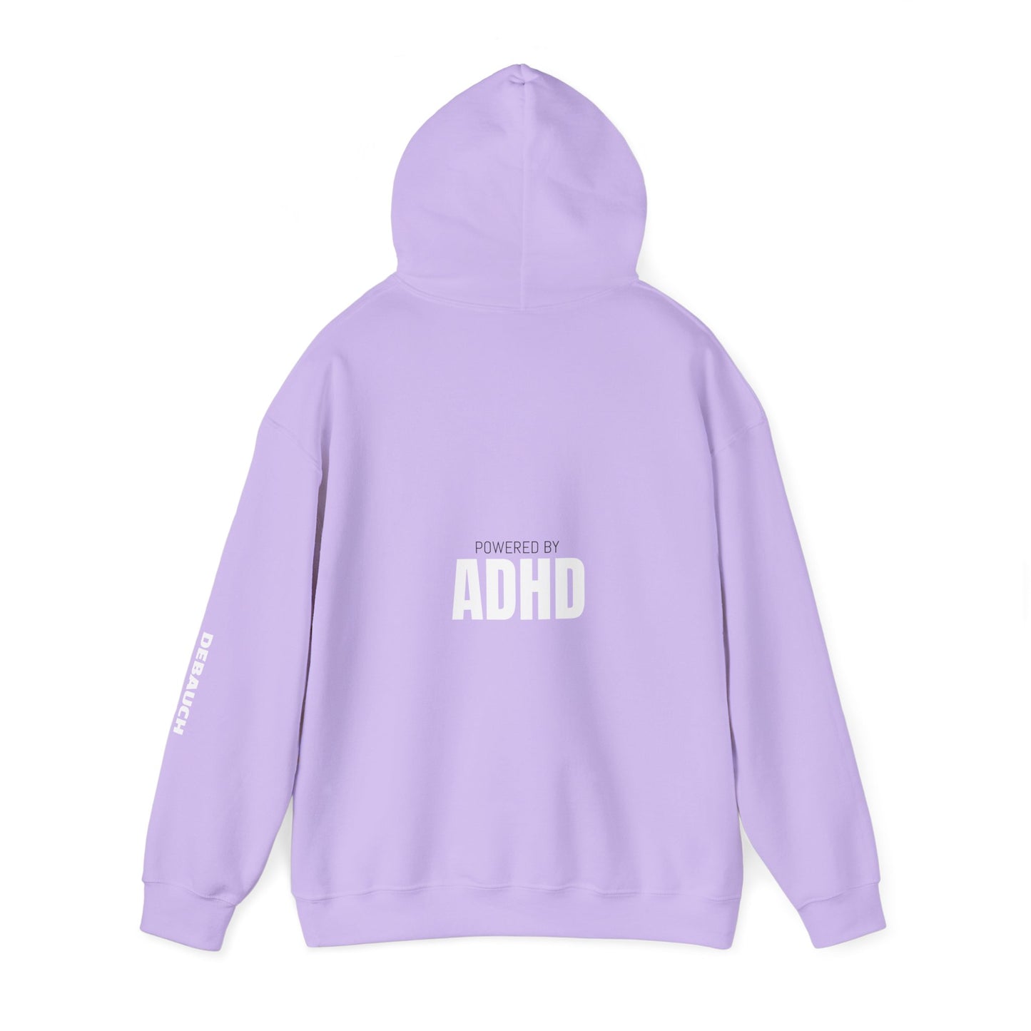 Distracted Cozy Hoodie in Safety Pink/Orchid Purple - Fabric detail showing soft fleece texture of sensory-friendly apparel