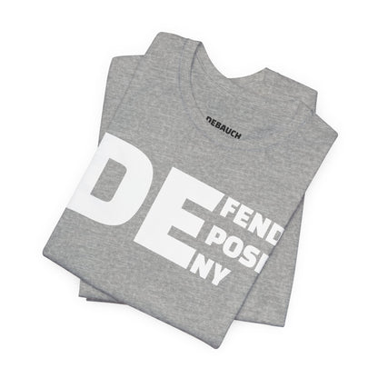 Defend, Depose, Deny TShirt Natural/Heather by Debauch